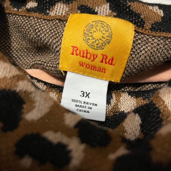 Ruby Rd cowl neck sweater.  Size 3x - Picture 2 of 2